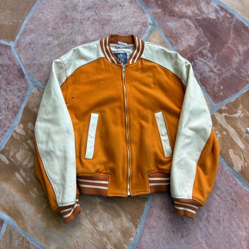 American-vintage Men's Orange and Tan Jacket